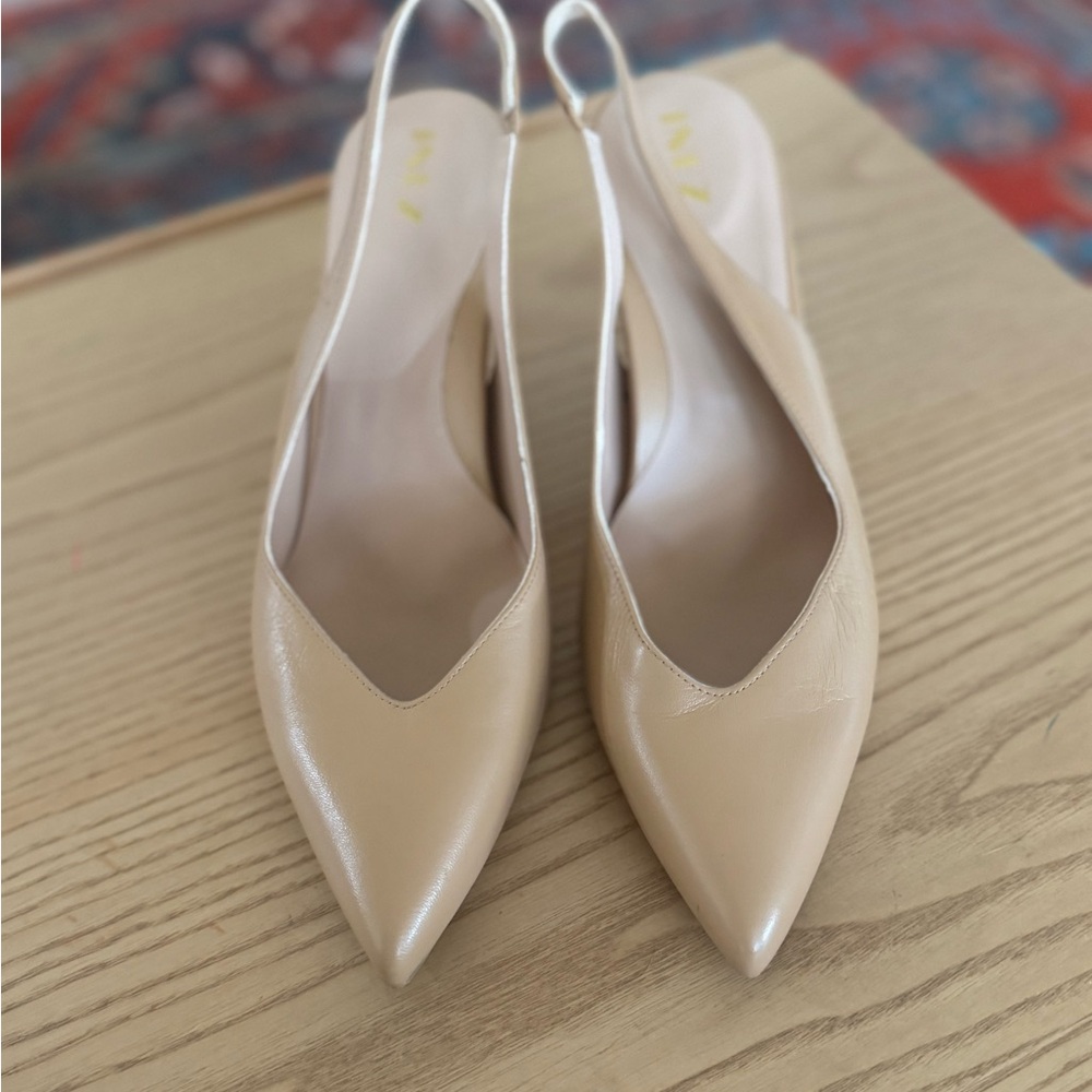 Elegant Beige Slingback Heels